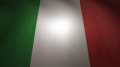 Italy Flag Waving