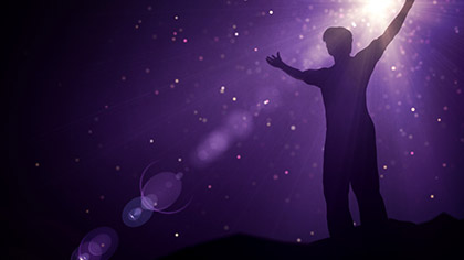 Particle Glow Worship Purple